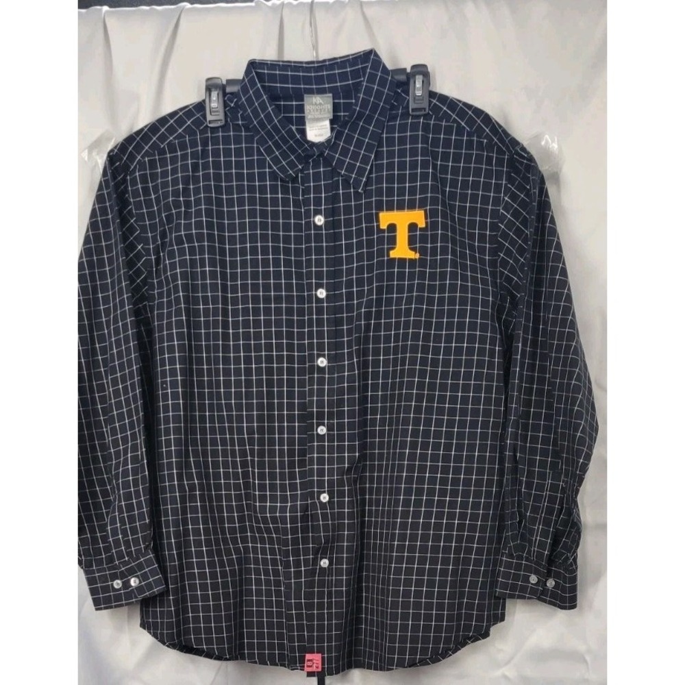 Mens Black Tennessee Button Up Long Sleeve Shirt